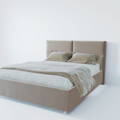 Кровать Корсика с ПМ 1200 (велюр светло-серый) в Серове - serov.mebel24.online | фото 2
