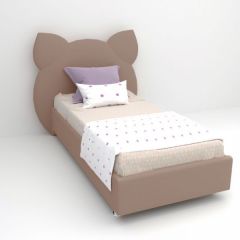 Кровать Котя с ортопедическим основанием 900 (велюр серый) в Серове - serov.mebel24.online | фото