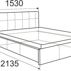 Кровать Изабелла с латами Newtone cacao 1400x2000 в Серове - serov.mebel24.online | фото