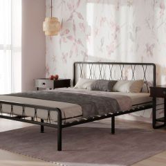 Кровать "Клэр" КМД18 Черная (1200*2000) (ножки-черные) в Серове - serov.mebel24.online | фото