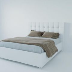 Кровать Венеция без основания 800 (экокожа белая) в Серове - serov.mebel24.online | фото