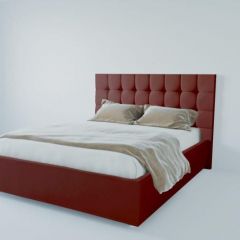 Кровать Венеция без основания 2000 (велюр бордо) в Серове - serov.mebel24.online | фото