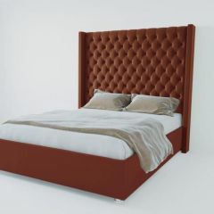 Кровать Версаль ЛЮКС без основания 1200 (велюр бордо) в Серове - serov.mebel24.online | фото