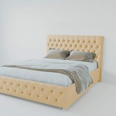 Кровать Версаль 1600 без основания (экокожа бежевый) в Серове - serov.mebel24.online | фото