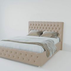 Кровать Версаль 1600 без основания (велюр светло серый) в Серове - serov.mebel24.online | фото