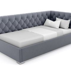 Кровать угловая Виола интерьерная +основание (120х200) в Серове - serov.mebel24.online | фото 8