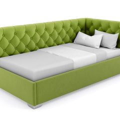 Кровать угловая Виола интерьерная +основание (120х200) в Серове - serov.mebel24.online | фото 19