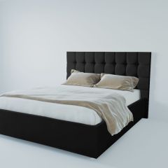 Кровать Венеция с ПМ 1200 (экокожа кольт ч) в Серове - serov.mebel24.online | фото 2
