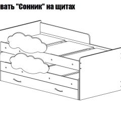 Кровать выкатная Соник (800*1900) в Серове - serov.mebel24.online | фото 2