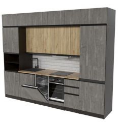 Кухонный гарнитур Адажио люкс 3000 мм в Серове - serov.mebel24.online | фото 4