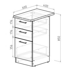 Кухонный гарнитур Лоретта люкс 3000 мм в Серове - serov.mebel24.online | фото 20