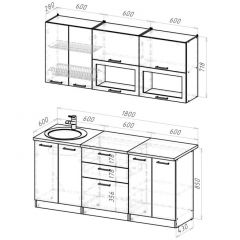 Кухонный гарнитур Паола макси 1800 мм в Серове - serov.mebel24.online | фото 2