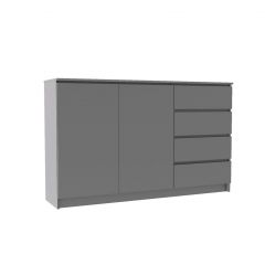 МОРИ МК 1600.1 Комод (графит) в Серове - serov.mebel24.online | фото 2