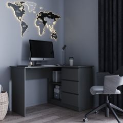 МОРИ МС-16 Стол угловой УНИ (графит) в Серове - serov.mebel24.online | фото