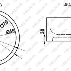 Накладная раковина melana mln-7076b (черная) в Серове - serov.mebel24.online | фото 2