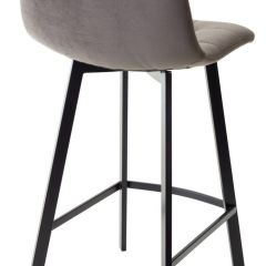 Полубарный стул CHILLI-QB SQUARE графит #14, велюр / черный каркас (H=66cm) М-City в Серове - serov.mebel24.online | фото 2