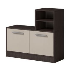 Прихожая Энтер (Венге/Дуб молочный) Комплектация 3 в Серове - serov.mebel24.online | фото 3