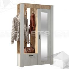 Прихожая Франк (Крафт/Ясень белый) в Серове - serov.mebel24.online | фото 3