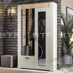 Прихожая Франк (Крафт/Ясень белый) в Серове - serov.mebel24.online | фото 2