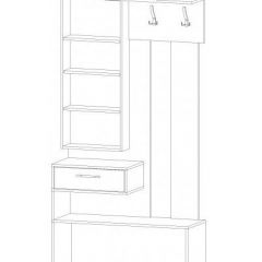 ИНФИНИТИ Прихожая Секция с зеркалом (венге/анкор светлый) в Серове - serov.mebel24.online | фото