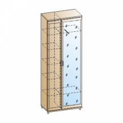 Прихожая Мелисса композиция 1 (Снежный ясень) в Серове - serov.mebel24.online | фото 2