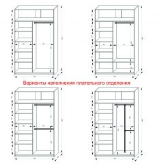 Шкаф-купе 1400 серии SOFT D1+D3+B2+PL1 (2 ящика+1штанга) профиль «Графит» в Серове - serov.mebel24.online | фото 7