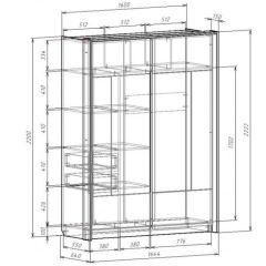 Шкаф-купе 1600 с плитой 22 мм ЛИБЕРТИ в Серове - serov.mebel24.online | фото 4