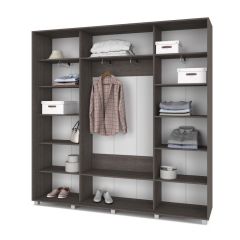 МАРТИН Шкаф-купе с зеркалами Анкор темный (2200*450) М423 в Серове - serov.mebel24.online | фото 2