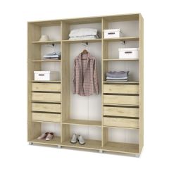 МАРТИН Шкаф-купе с зеркалом Ирландский дуб (2000*450) М402 в Серове - serov.mebel24.online | фото 4