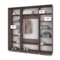 МАРТИН Шкаф-купе с зеркалом Шимо темный (2200*450) М422 в Серове - serov.mebel24.online | фото 2