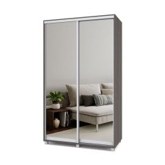 РОЛАНД Шкаф-купе с зеркалами Анкор темный (450*1300) Р433 в Серове - serov.mebel24.online | фото 2