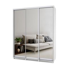 РОЛАНД Шкаф-купе с зеркалами Шимо светлый (450*1800) Р483 в Серове - serov.mebel24.online | фото