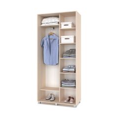РОЛАНД Шкаф-купе с зеркалом Млечный дуб (450*1000) Р402 в Серове - serov.mebel24.online | фото 3