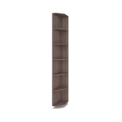 РОЛАНД Шкаф-купе с зеркалом Шимо темный (450*1500) Р452 в Серове - serov.mebel24.online | фото