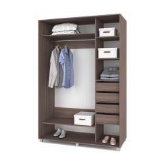 РОЛАНД Шкаф-купе с зеркалами Шимо темный (600*1500) Р653 в Серове - serov.mebel24.online | фото 4