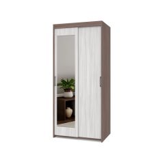 ТОМАС Шкаф-купе с зеркалом Шимо темный/светлый Т22 в Серове - serov.mebel24.online | фото