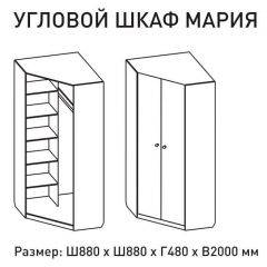 Шкаф угловой Мария 880*880 (ЛДСП 1 кат.) в Серове - serov.mebel24.online | фото 2