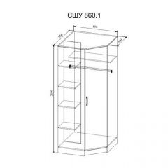 СОФИ СШУ860.1 Шкаф угловой в Серове - serov.mebel24.online | фото 2