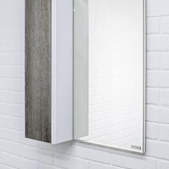 Шкаф-зеркало Uno 60 Дуб серый левый/правый Домино (DU1503HZ) в Серове - serov.mebel24.online | фото 8