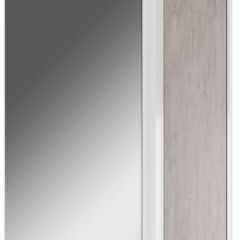 Шкаф-зеркало Uno 60 Дуб серый левый/правый Домино (DU1503HZ) в Серове - serov.mebel24.online | фото 1