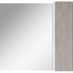 Шкаф-зеркало Uno 80 Дуб серый левый/правый Домино (DU1504HZ) в Серове - serov.mebel24.online | фото 5