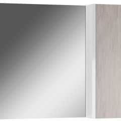 Шкаф-зеркало Uno 80 Дуб серый левый/правый Домино (DU1504HZ) в Серове - serov.mebel24.online | фото