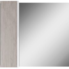 Шкаф-зеркало Uno 80 Дуб серый левый/правый Домино (DU1504HZ) в Серове - serov.mebel24.online | фото 2