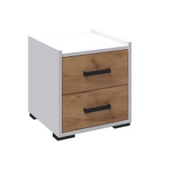Спальня Соната Тумба прикроватная (Белый/Дуб Крафт Золотой) в Серове - serov.mebel24.online | фото