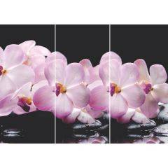 Стол Бостон-3 (Розовая Орхидея) 1100/1420*700, опора Брифинг в Серове - serov.mebel24.online | фото 2