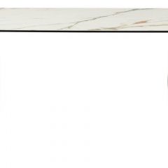 Стол BRONTE 220 KL-188 Контрастный мрамор матовый, итальянская керамика/ Шампань, ®DISAUR в Серове - serov.mebel24.online | фото 2
