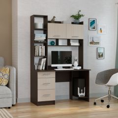 Стол компьютерный ПКС-5 Венге/Дуб белфорд в Серове - serov.mebel24.online | фото