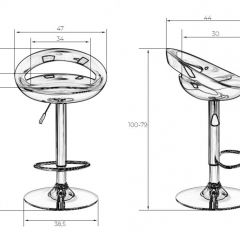 Стул барный DOBRIN DISCO LM-1010 (черный) в Серове - serov.mebel24.online | фото 2