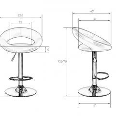 Стул барный DOBRIN MIRA LM-5001 (синий) в Серове - serov.mebel24.online | фото 3