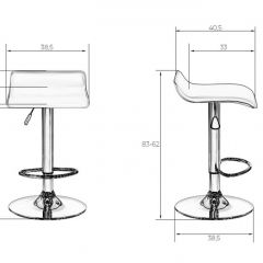 Стул барный DOBRIN TOMMY LM-3013 (серый) в Серове - serov.mebel24.online | фото